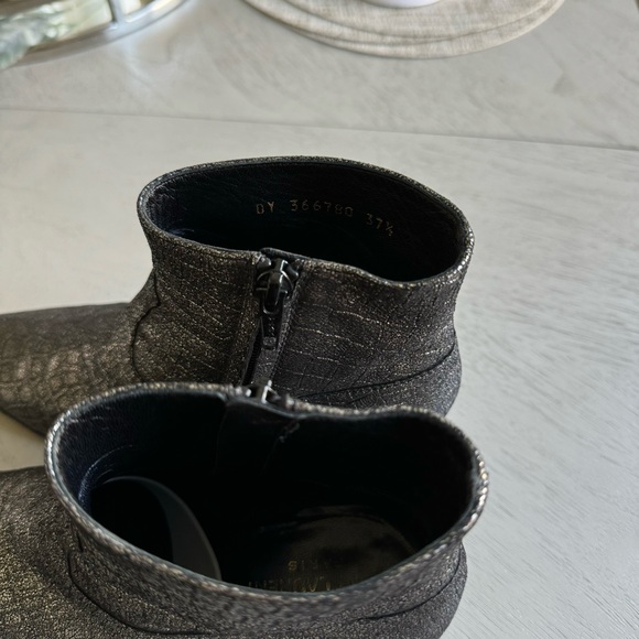 Saint Laurent Wyatt Croc Embossed Ankle Boot - Picture 12 of 12